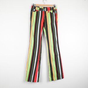 Loudmouth Golf Pants Women's Size 0 Lightweight Low Rise Flare Leg
